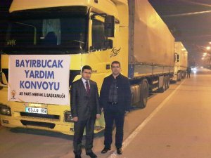 Ak Parti'nin yardım tırları Bayırbucak Türkmenleri için yola çıktı