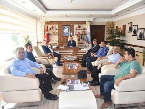 Mersin Büyükşehir Belediyesi Fen İşleri Daire Başkanı Hasan Gubaroğlu'ndan Başkan Türe'ye Ziyaret