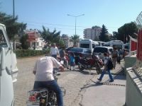 Anamur'daki Fatih İlkokulu önünde trafik tehlike saçıyor