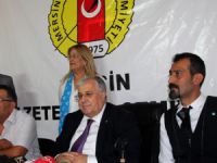 DSP Genel Başkanı Masum Türker, Mersin'de partililerle buluştu