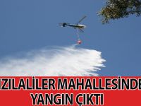 KIZILALİLER MAHALLESİNDE YANGIN ÇIKTI