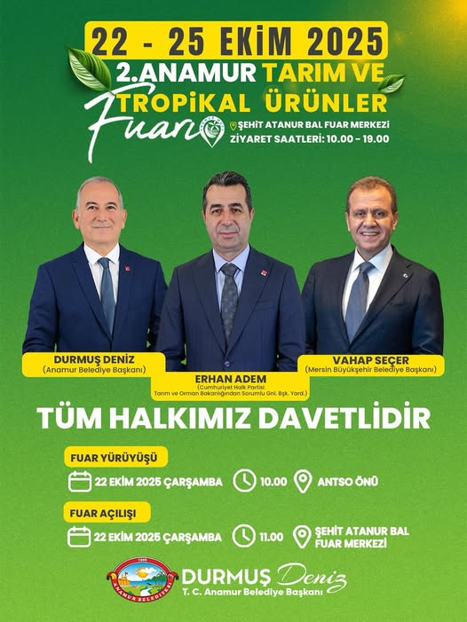 ANAMUR TARIM FUARI BAŞLIYOR