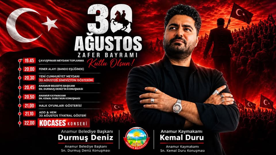 ANAMUR'DA 30 AĞUSTOS COŞKUSU