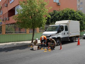 Mezitli’de hız kesici buton çalışmaları başladı