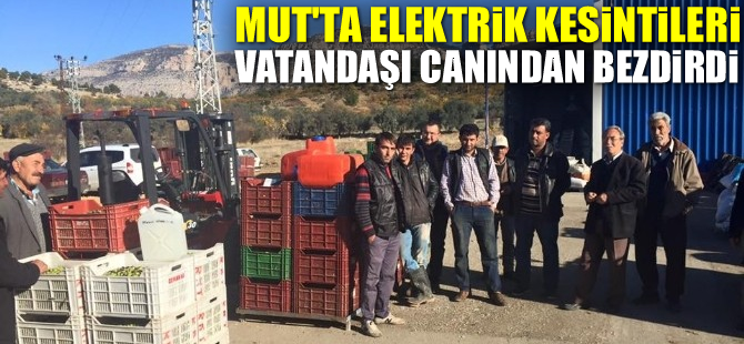 Mut’ta elektrik kesintileri vatandaşı bezdirdi