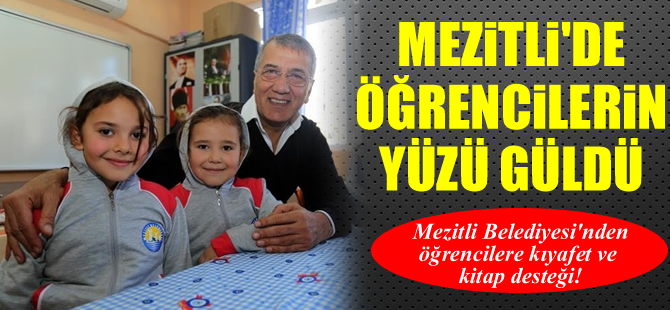Mezitli Belediyesi’nden öğrencilere kıyafet desteği