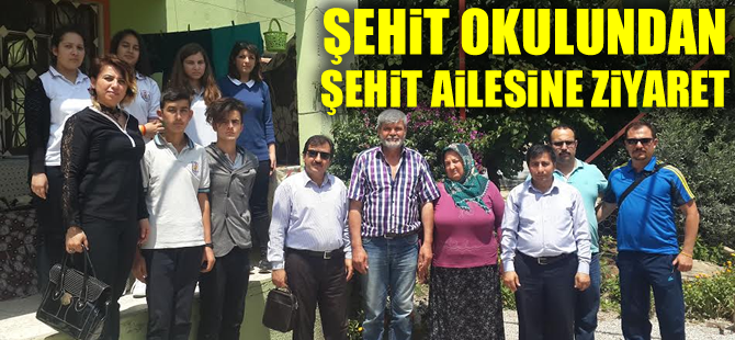 Şehit İbrahim Armut Fen Lisesi'nden Şehit Ailesine Ziyaret