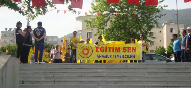 1 MAYIS DÜNYA İŞÇİ BAYRAMI ANAMUR'DA  ÇOŞKUYLA KUTLANDI