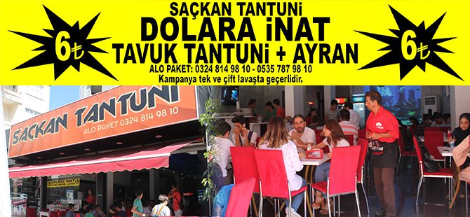 Saçkan Tantunide Tavuk Tantuni 6 TL