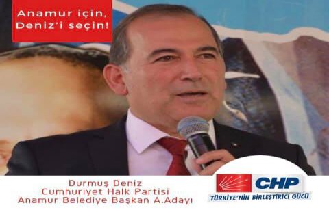 CHP ANAMUR'da Durmuş Deniz