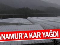 Anamur'a Kar Yağdı