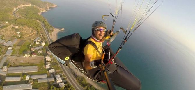 Anamur'da yamaç paraşütüne ilgi artıyor